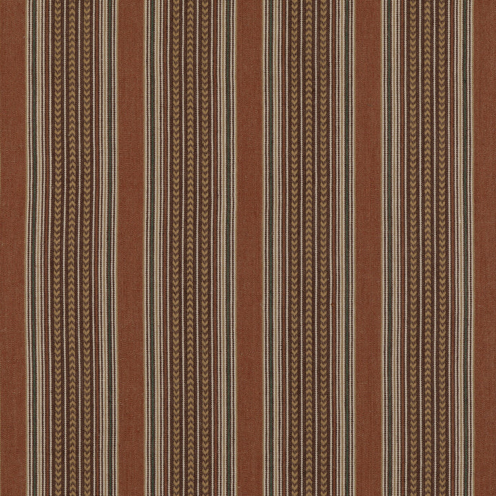 Berber Stripe Spice by Mulberry Fabric MULBERRY STRIPES II COTTON - 68%;JUTE - 32% India Horizontal: 8.865 and Vertical: 52.796 - Fabric Carolina -
