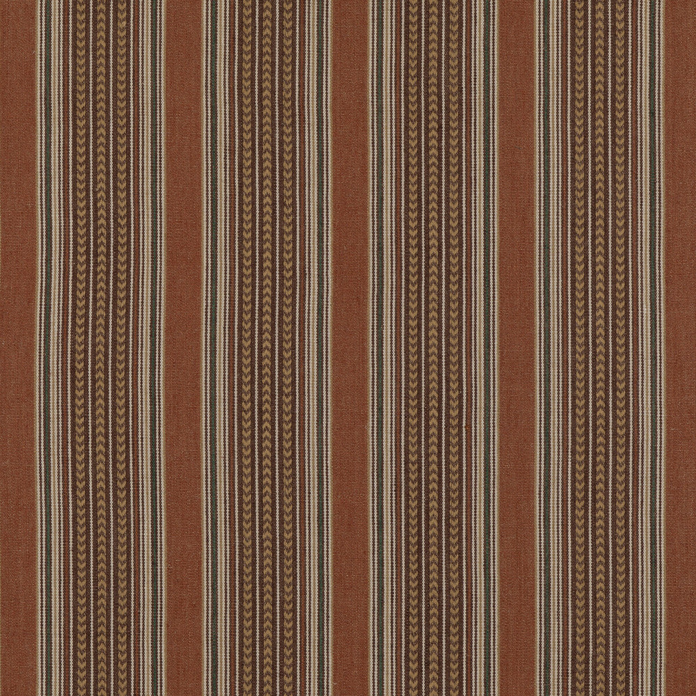 Berber Stripe Spice by Mulberry Fabric MULBERRY STRIPES II COTTON - 68%;JUTE - 32% India Horizontal: 8.865 and Vertical: 52.796 - Fabric Carolina -