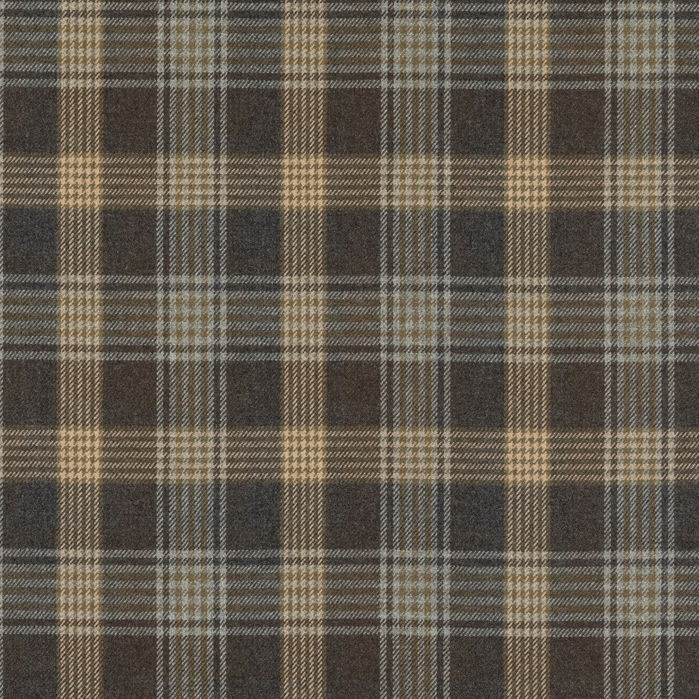 Braemar Woodsmoke by Mulberry Fabric MULBERRY WOOLS IV WOOL - 100% United Kingdom MEDIUM Horizontal: 9.85 and Vertical: 12.214 59.1 - Fabric Carolina -