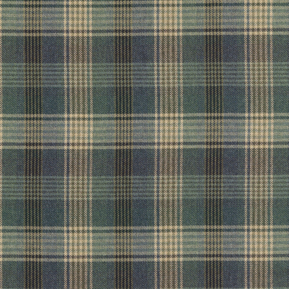 Braemar Blue by Mulberry Fabric MULBERRY WOOLS IV WOOL - 100% United Kingdom MEDIUM Horizontal: 9.85 and Vertical: 12.214 59.1 - Fabric Carolina -