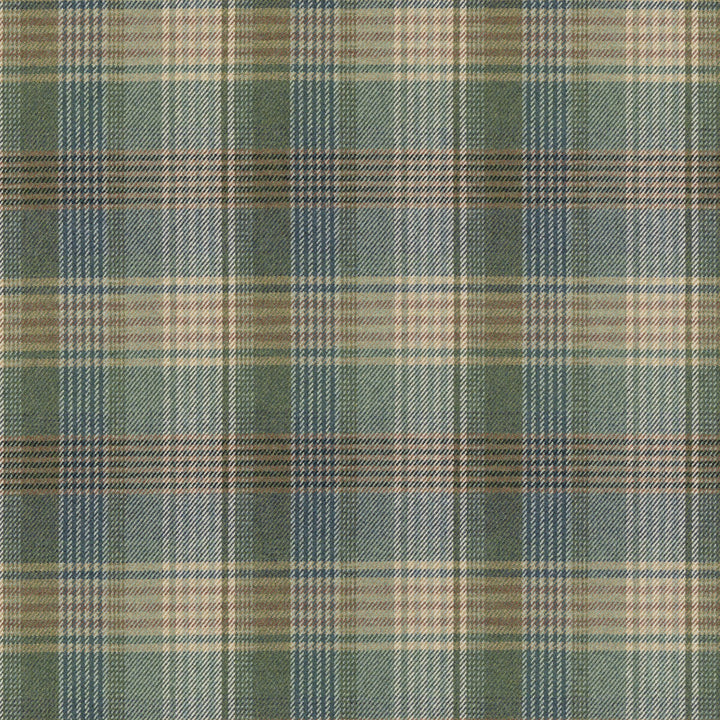 Braemar Teal by Mulberry Designer Fabric MULBERRY WOOLS IV WOOL - 100% United Kingdom MEDIUM Horizontal: 9.85 and Vertical: 12.214 59.1 - Swanky Fabrics -