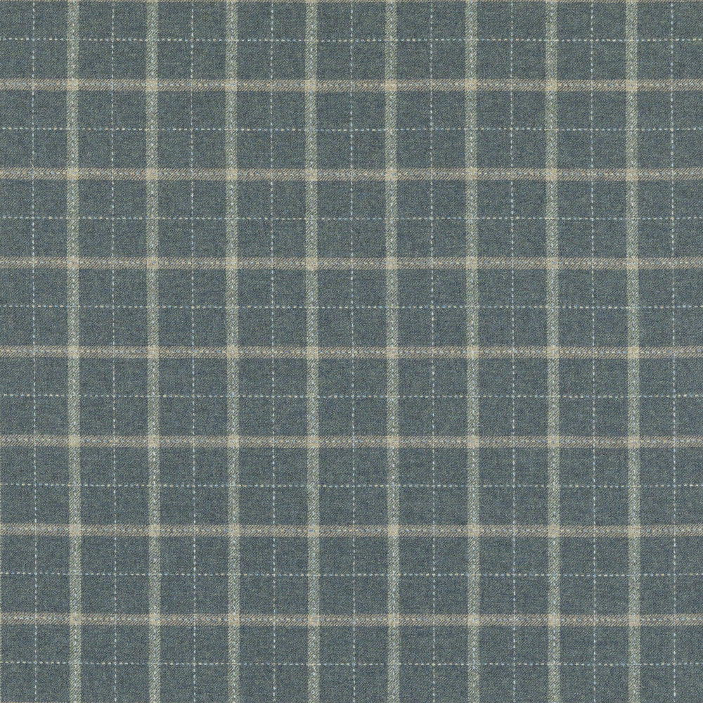 Bowmont Blue by Mulberry Fabric MULBERRY WOOLS IV WOOL - 100% United Kingdom MEDIUM Horizontal: 3.546 and Vertical: 3.94 56.736 - Fabric Carolina -