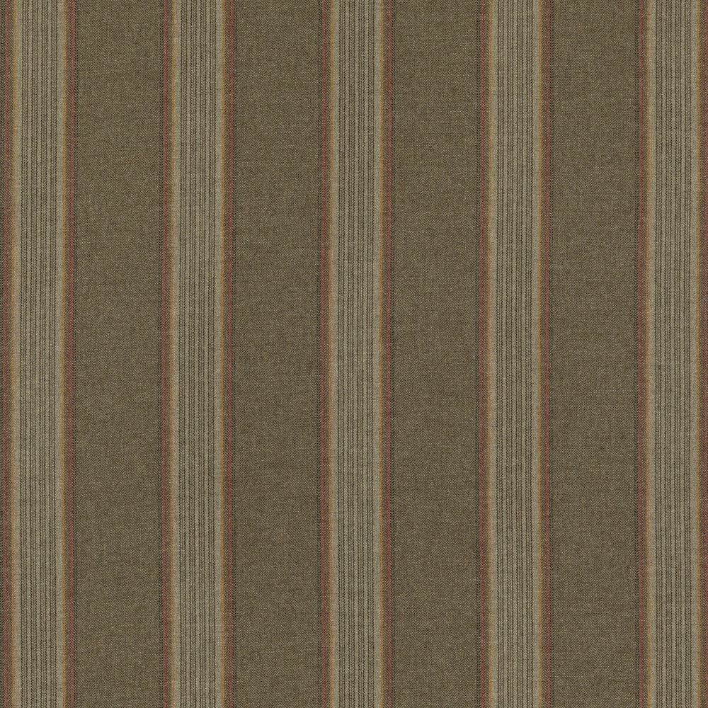 Moray Stripe Lovat by Mulberry Fabric MULBERRY WOOLS IV WOOL - 100% United Kingdom MEDIUM Horizontal: 7.88 and Vertical: 55.16 - Fabric Carolina -