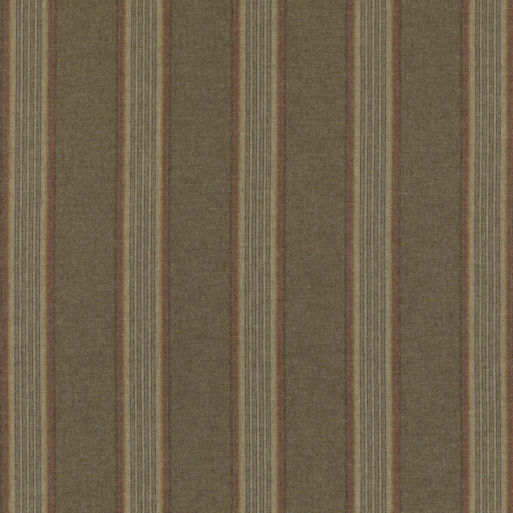 Moray Stripe Lovat by Mulberry Fabric MULBERRY WOOLS IV WOOL - 100% United Kingdom MEDIUM Horizontal: 7.88 and Vertical: 55.16 - Fabric Carolina -