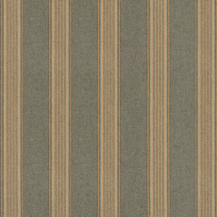 Moray Stripe Teal by Mulberry Designer Fabric MULBERRY WOOLS IV WOOL - 100% United Kingdom MEDIUM Horizontal: 7.88 and Vertical: 55.16 - Swanky Fabrics -