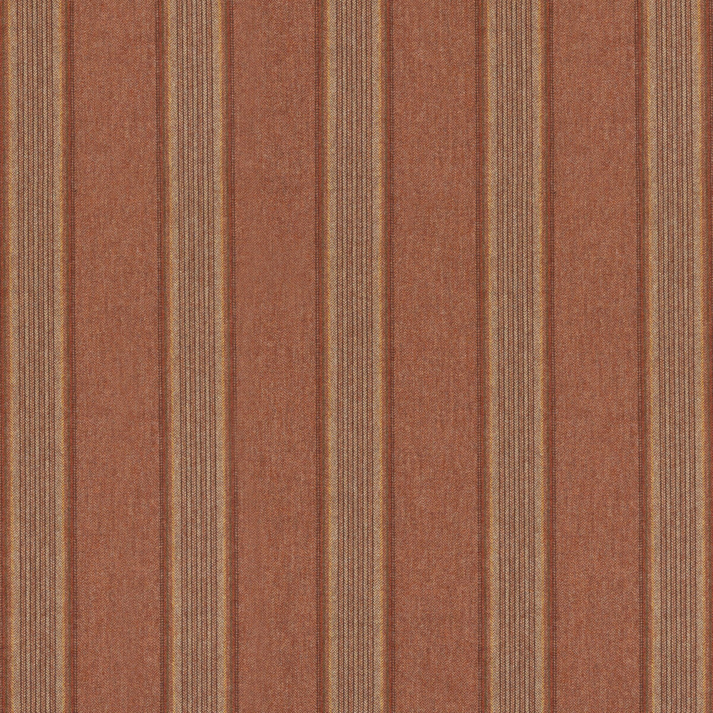 Moray Stripe Russet by Mulberry Fabric MULBERRY WOOLS IV WOOL - 100% United Kingdom MEDIUM Horizontal: 7.88 and Vertical: 55.16 - Fabric Carolina -
