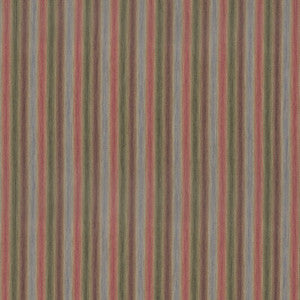 Shepton Stripe Plum/Green by Mulberry Fabric