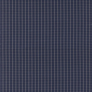 Compass Check Indigo by Mulberry Fabric