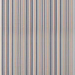 Medford Stripe Blue/Rust by Mulberry Fabric