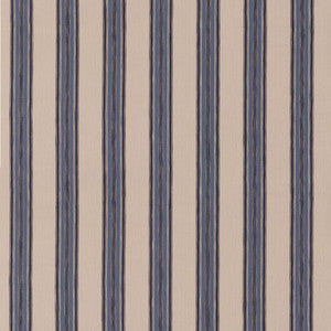 Falmouth Stripe Indigo by Mulberry Fabric