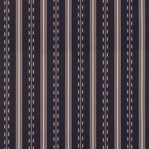 Eastwind Stripe Indigo/Red By Mulberry Fabric