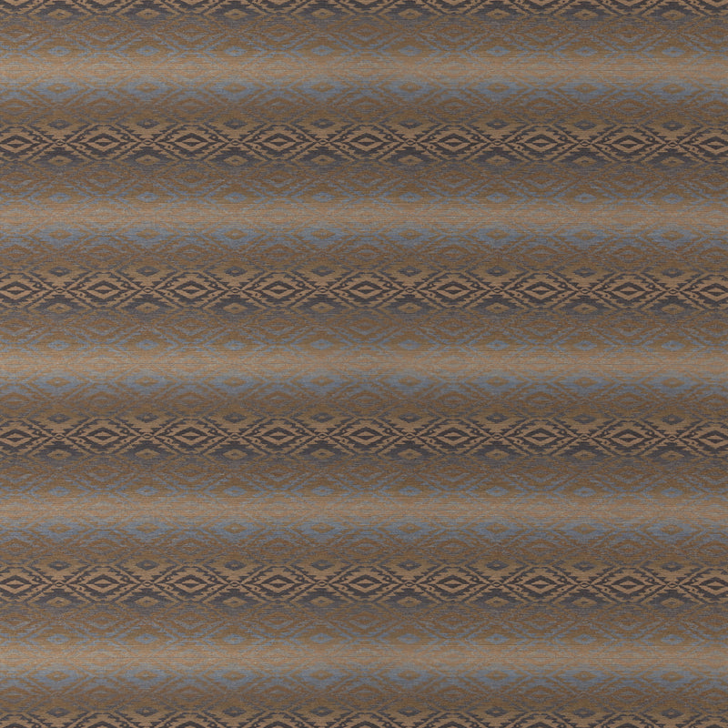 Beaumaris - Granite/Blue By Mulberry Fabric