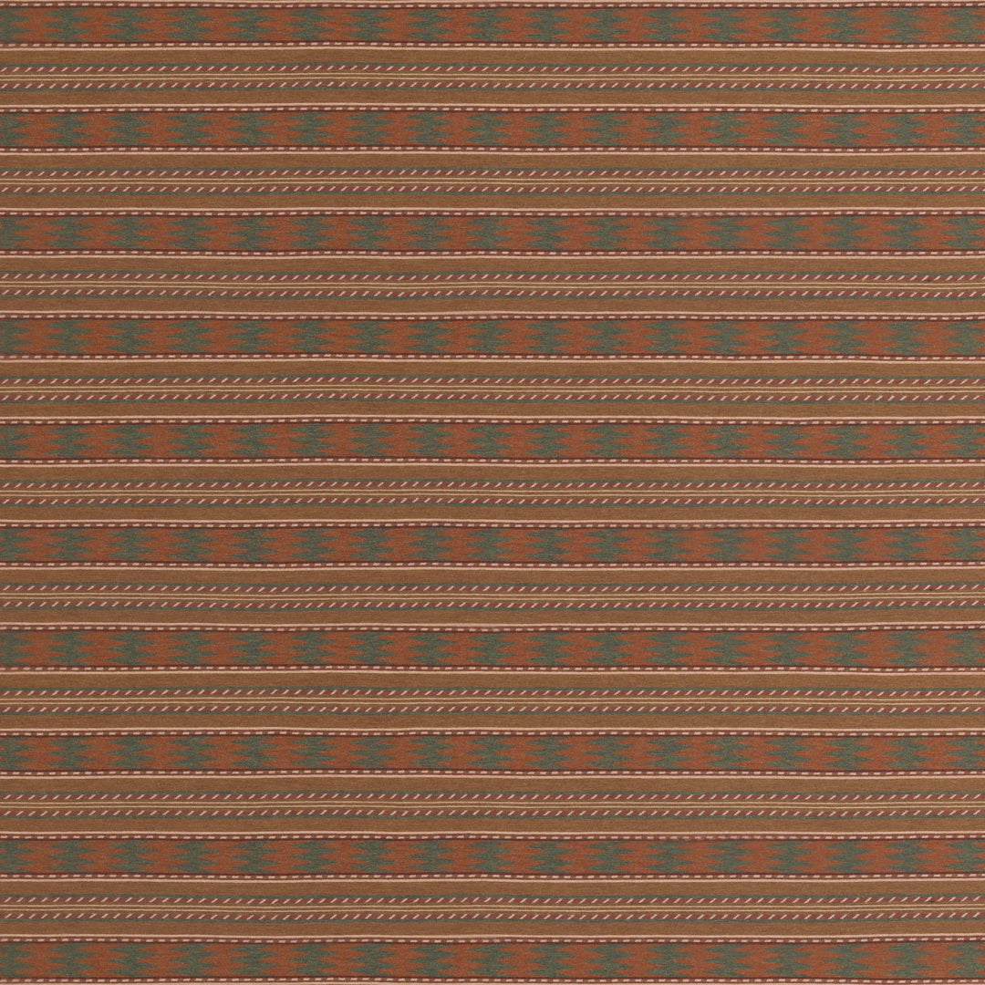 Inveraray - Russet/Green By Mulberry Fabric