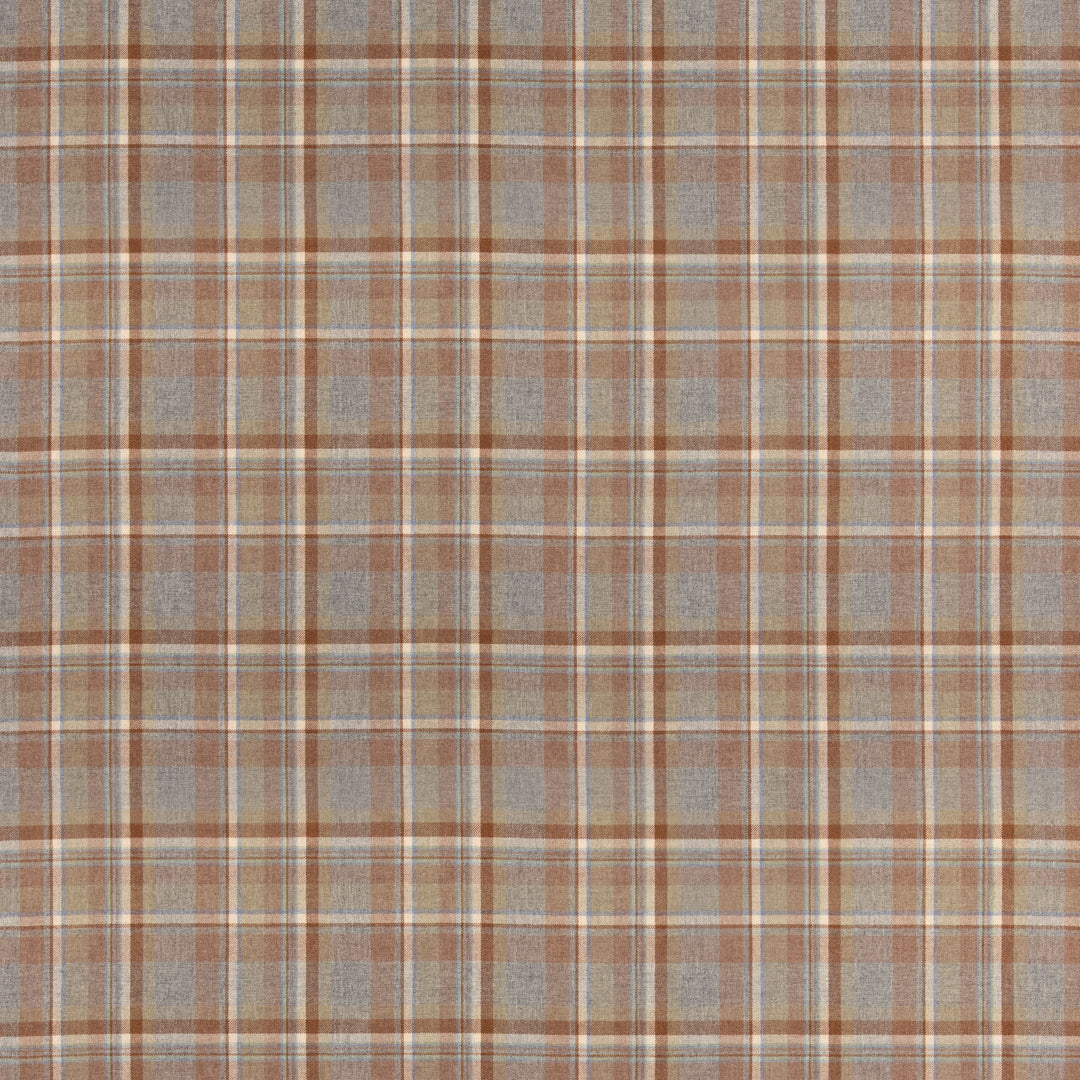 Lindisfarne Plaid - Fawn/Aqua By Mulberry Fabric