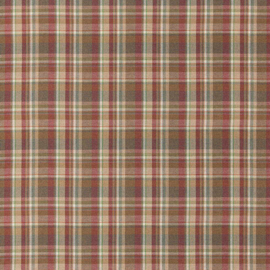 Lindisfarne Plaid - Red/Gold By Mulberry Fabric