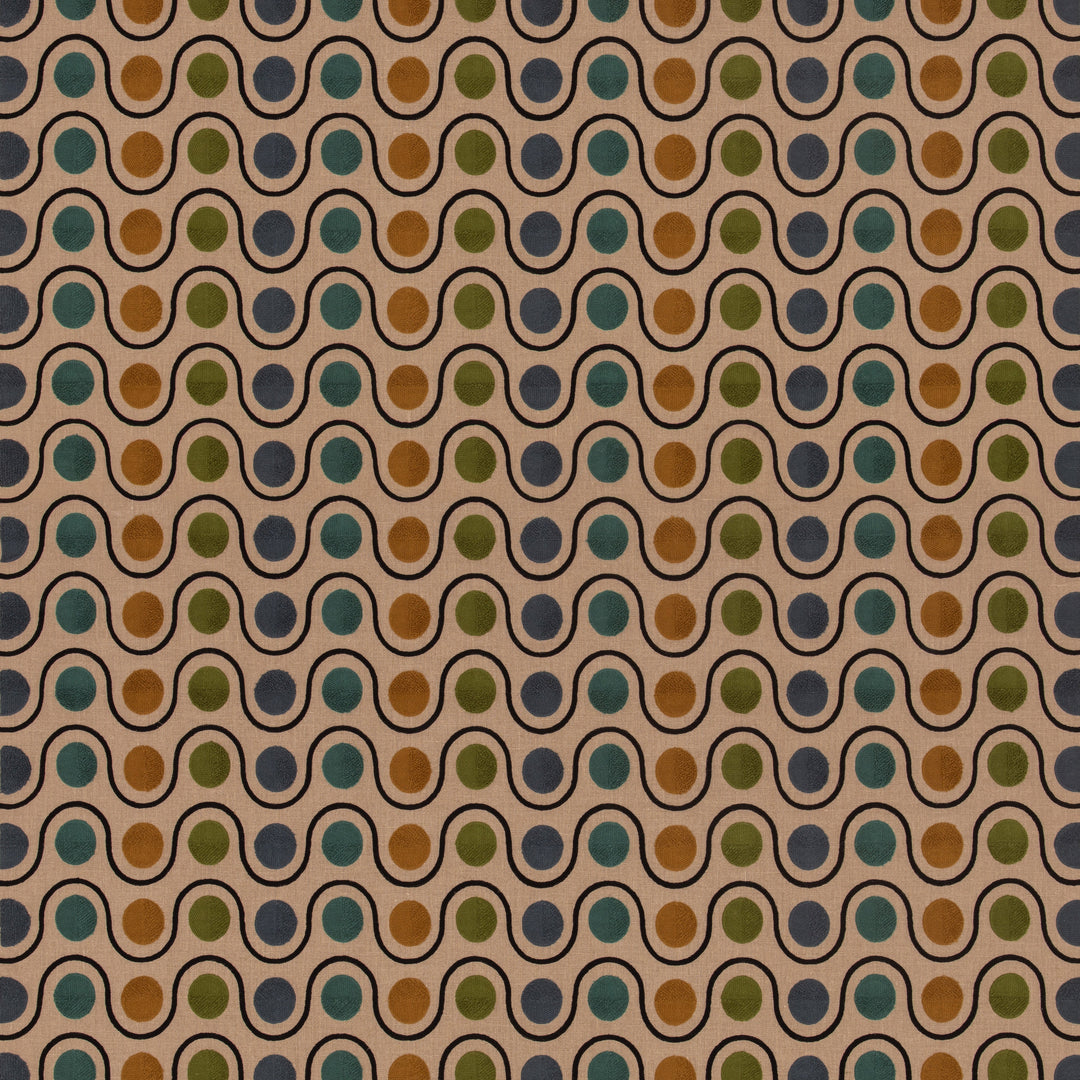 Wicket - Green/Blue By Mulberry Fabric