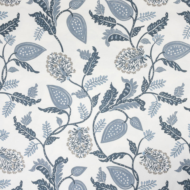 Federal 1 Dresden by Stout Designer Fabric RAINBOW LIBRARY BREEZE/AEGEAN 100%COT INDIA Horizontal: 18.000 and Vertical: 20.750 56 in - Swanky Fabrics -