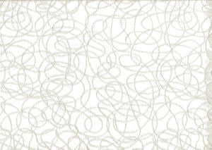 Felton Off White by Norbar Fabric METALICA 100% POLYESTER CHINA 10 5/8"V 11 3/4"H 110 - Fabric Carolina -