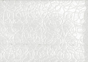 Felton White by Norbar Fabric METALICA 100% POLYESTER CHINA </p><p>Repeat: 10 5/8"V 11 3/4"H 110 - Fabric Carolina -