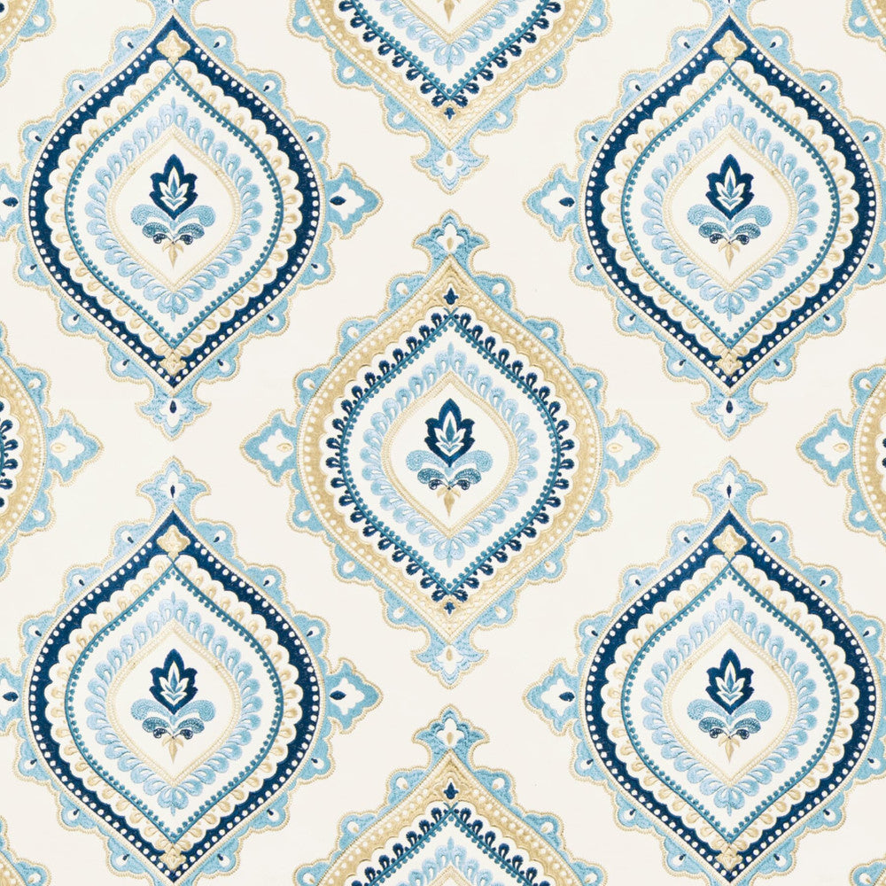Feminine 1 Porcelain by Stout Fabric Stout Fabric Feminine 1 PorcelainFabric RAINBOW LIBRARY OCEAN/FEDERAL INDIA </p><p>Repeat: H: 16.875, V: 15.000 50.75 in - Fabric Carolina -