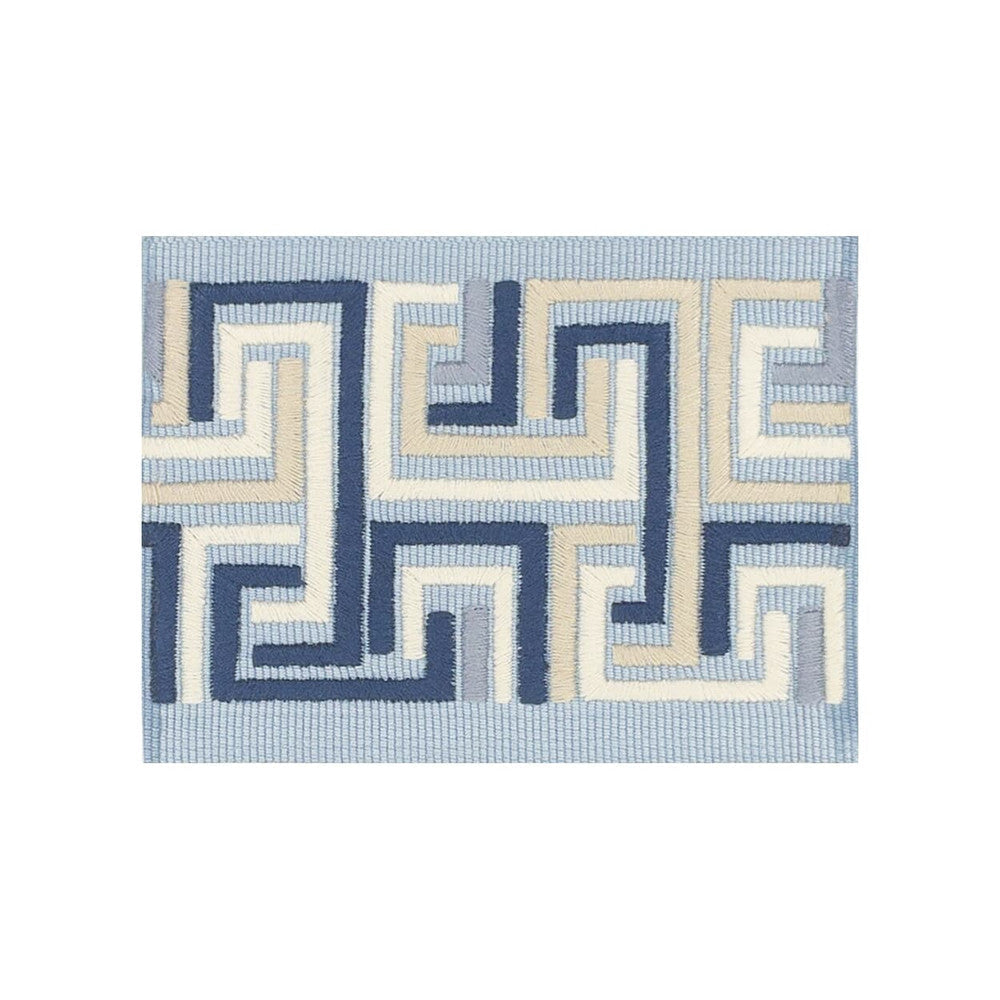 Fergie Tape 2 Delft by Stout Trim Stout Trim Fergie Tape 2 DelftTrim ALLURE TRIM 50%COT 50%SVI TURKEY </p><p>Repeat: H: 3.750, V: 0.000 2.75 in - Fabric Carolina -