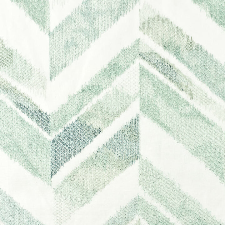 Fernbrook 4 Seafoam by Stout Fabric COMFORTABLE LIVING MINERAL/TEAL 60%POL 40%COT %BEMB INDIA Horizontal: 16.875 and Vertical: 15 51 in - Fabric Carolina -