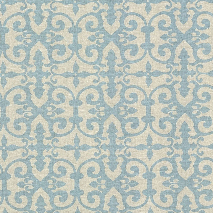 Ferne Park Blue Fern001 by Schumacher Designer Fabric VEERE GRENNEY I See Sample UNITED KINGDOM MEDIUM DUTY </p><p>Repeat: Horizontal: 8" (20CM) and Vertical: 8" (20CM) 47" (119CM) - Swanky Fabrics -