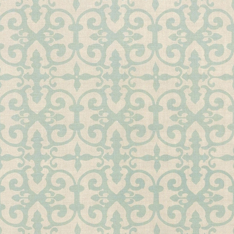 Ferne Park Aqua Fern003 by Schumacher Fabric VEERE GRENNEY I See Sample UNITED KINGDOM MEDIUM DUTY </p><p>Repeat: Horizontal: 8" (20CM) and Vertical: 8" (20CM) 47" (119CM) - Fabric Carolina -