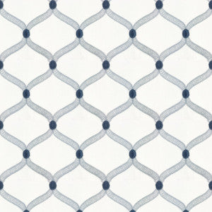 Ferry 1 Blue/White by Stout Fabric