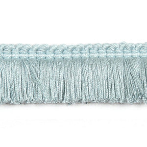 Hellenic Key Brushed Fringe Mist by Europatex Fabric