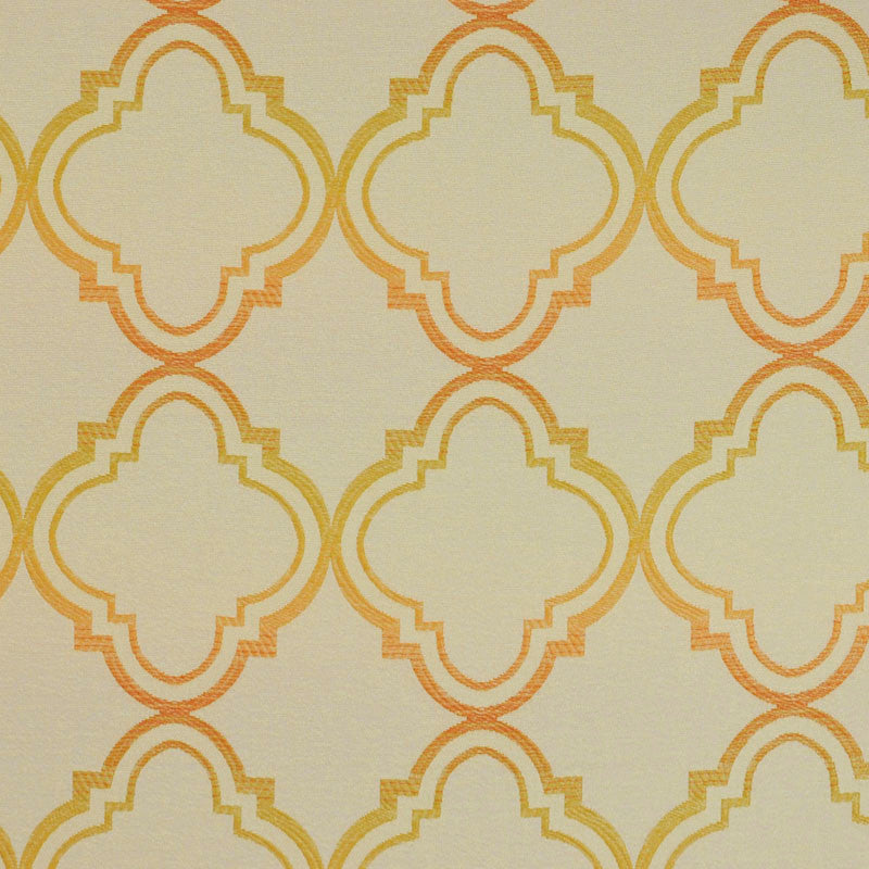 Fret # 83 Orange by Maxwell Fabric 60% RAYON 40% POLYESTER USA </p><p>Repeat: Horizontal: H-4.5 and Vertical: V-5.1 54" - Fabric Carolina -