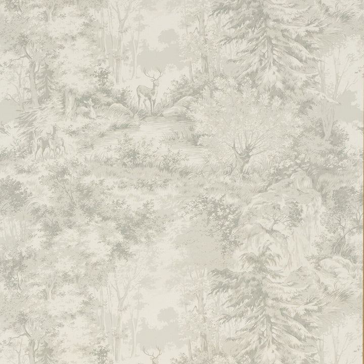 Torridon Silver/Grey by Mulberry Wallcovering BOHEMIAN ROMANCE PAPER - 100% United Kingdom Horizontal: 26.989 and Vertical: 20.488 26.989 - Fabric Carolina -