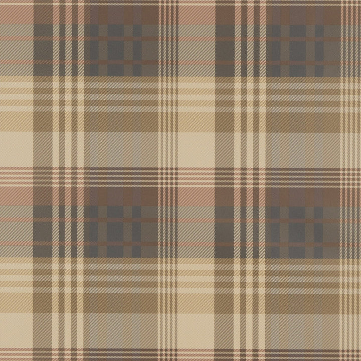 Mulberry Ancient Tartan Red/Charcoal by Mulberry Wallcovering BOHEMIAN ROMANCE PAPER - 100% United Kingdom Horizontal: and Vertical: 10.244 20.488 - Fabric Carolina -