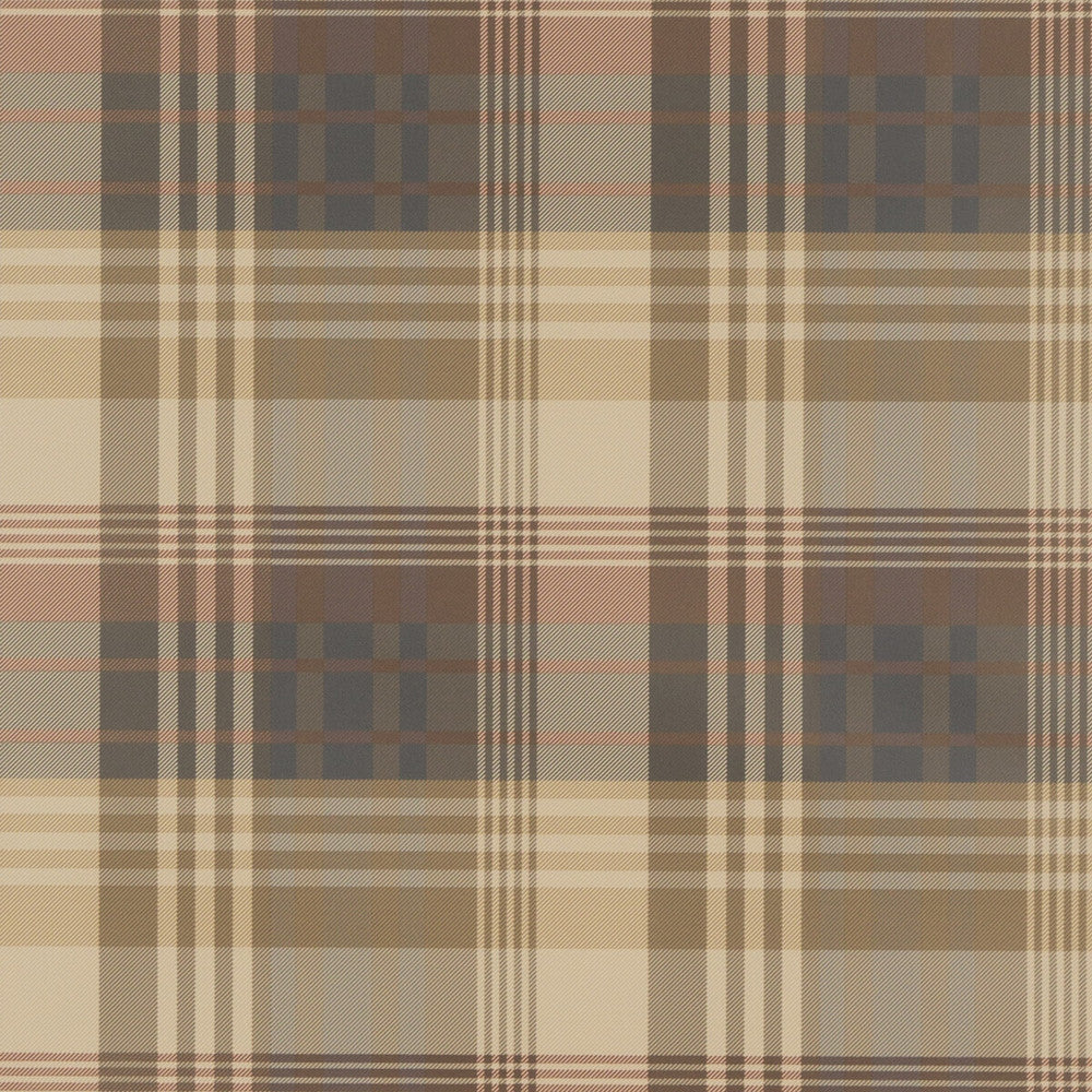 Mulberry Ancient Tartan Red/Charcoal by Mulberry Wallcovering BOHEMIAN ROMANCE PAPER - 100% United Kingdom - Horizontal: - and Vertical: 10.244 20.488 - Fabric Carolina -