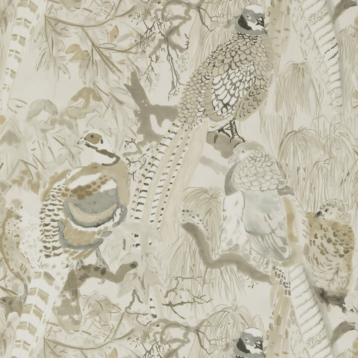Game Birds Stone by Mulberry Wallcovering MODERN COUNTRY PAPER - 100% United Kingdom - Horizontal: 26.989 and Vertical: 24.034 26.989 - Fabric Carolina -