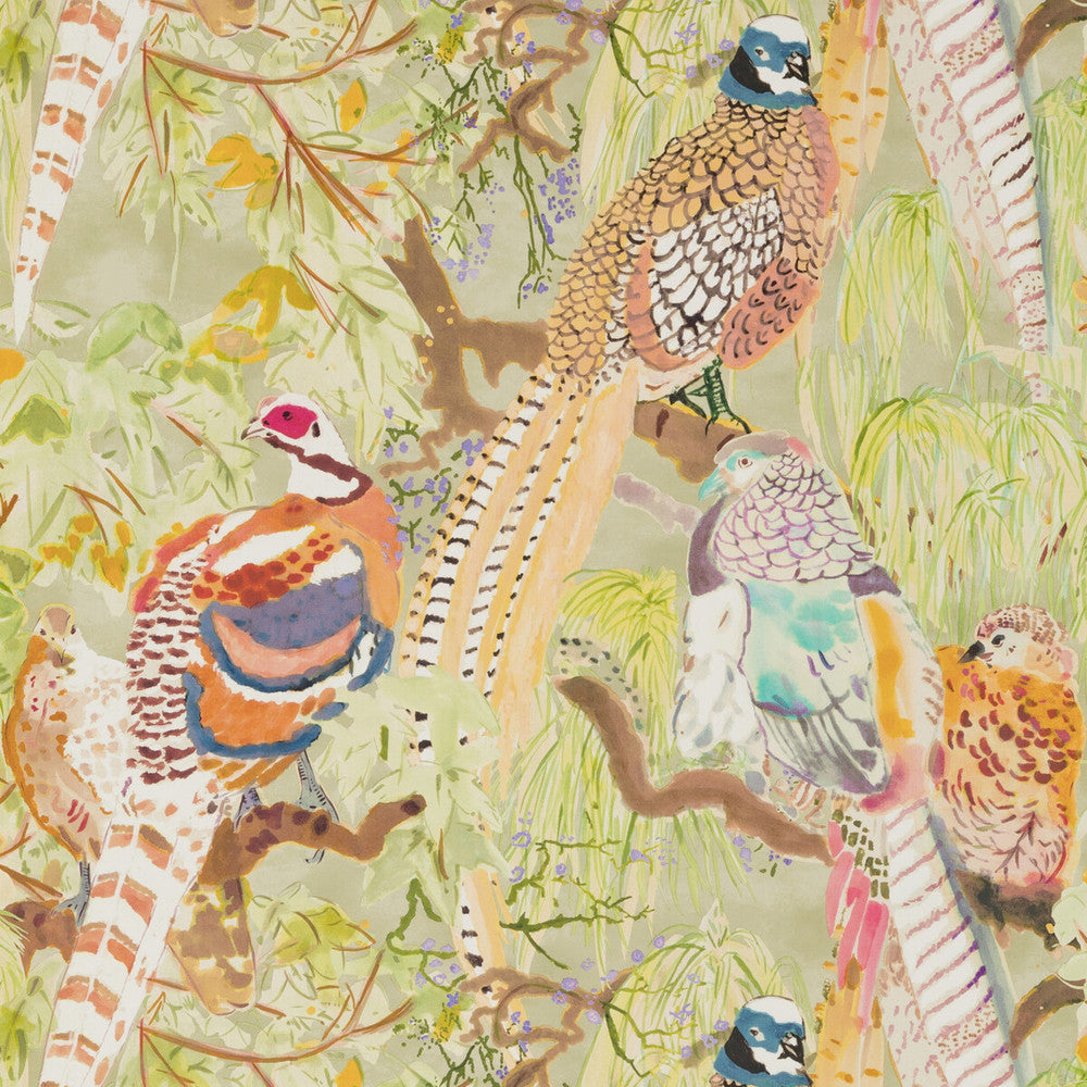 Game Birds Multi by Mulberry Wallcovering MODERN COUNTRY PAPER - 100% United Kingdom Horizontal: 26.989 and Vertical: 24.034 26.989 - Fabric Carolina -