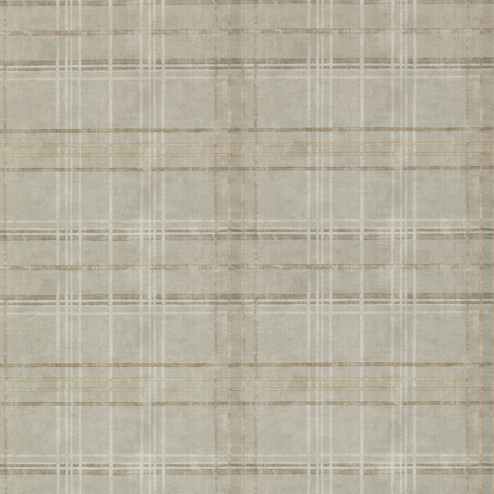 Shetland Plaid Woodsmoke by Mulberry Wallcovering MODERN COUNTRY PAPER - 100% United Kingdom - Horizontal: 26.989 and Vertical: 12.608 26.989 - Fabric Carolina -
