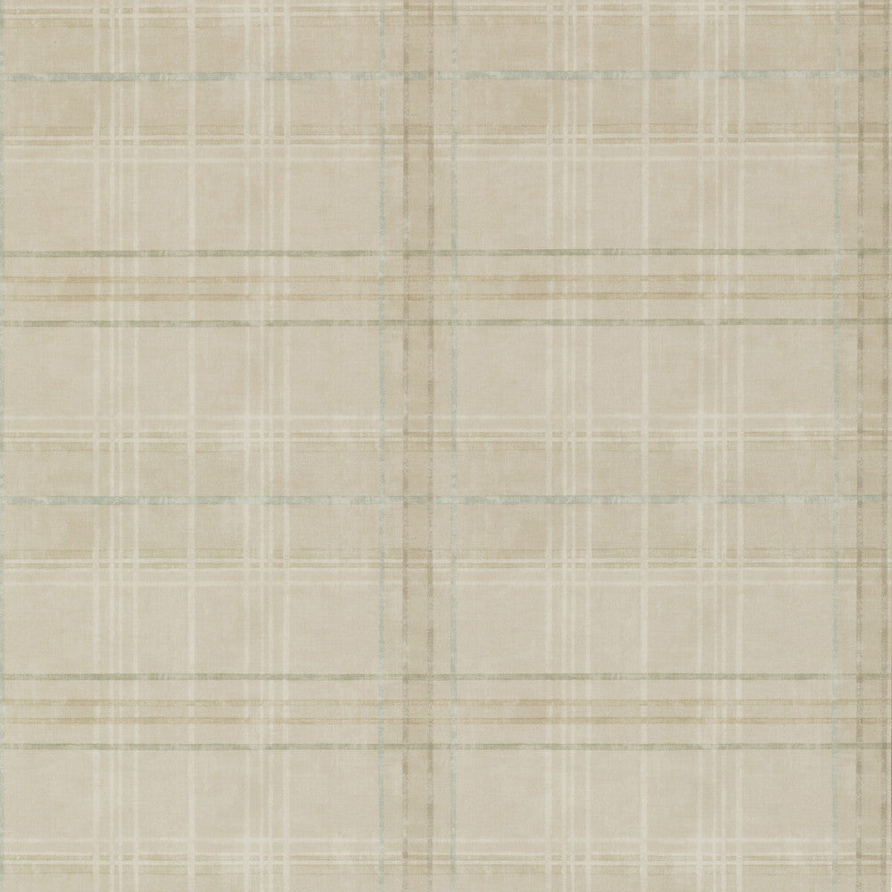 Shetland Plaid Stone by Mulberry Wallcovering MODERN COUNTRY PAPER - 100% United Kingdom - Horizontal: 26.989 and Vertical: 12.608 26.989 - Fabric Carolina -