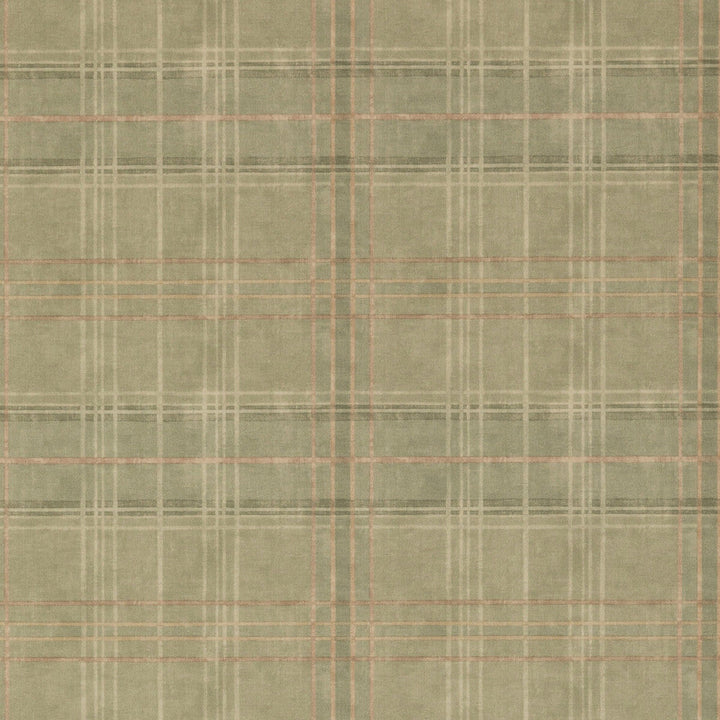 Shetland Plaid Lovat by Mulberry Designer Wallcovering MODERN COUNTRY PAPER - 100% United Kingdom Horizontal: 26.989 and Vertical: 12.608 26.989 - Swanky Fabrics -