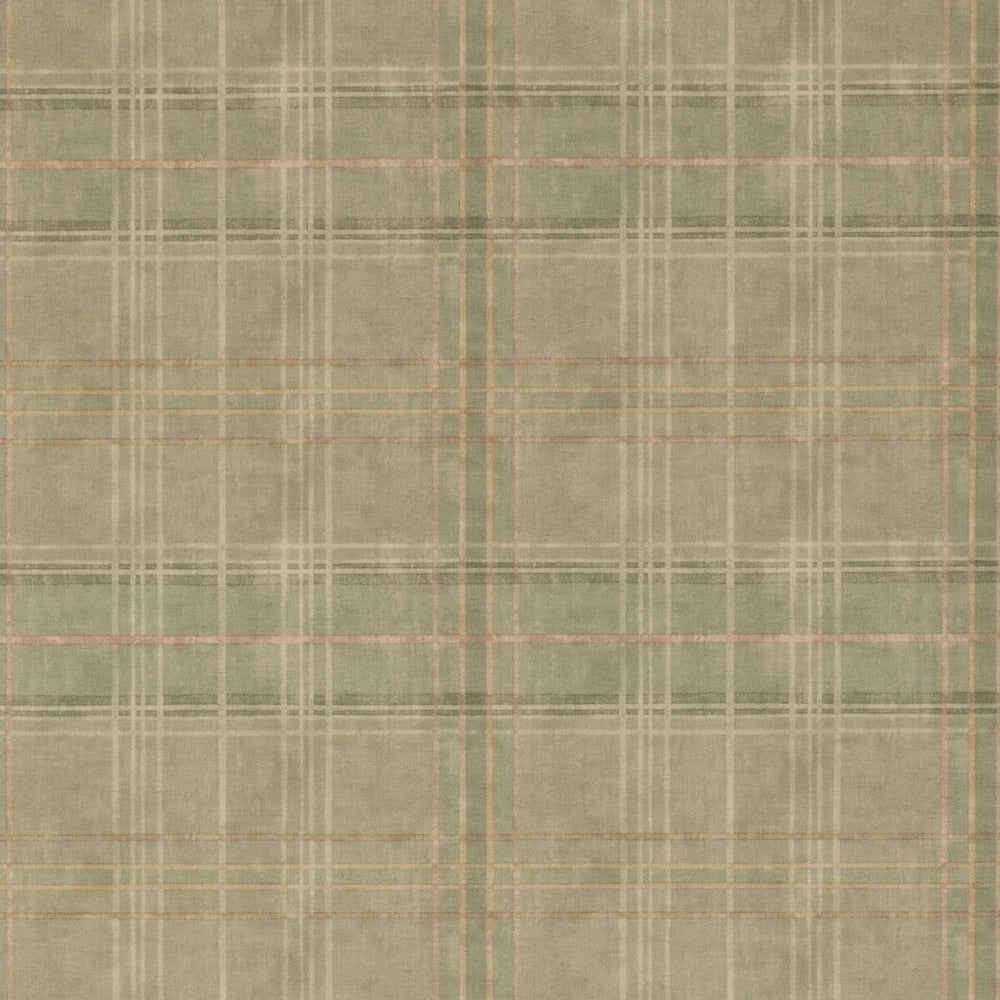 Shetland Plaid Lovat by Mulberry Wallcovering Mulberry Wallcovering Shetland Plaid LovatWallcovering MODERN COUNTRY NON WOVEN - 100% United Kingdom </p><p>Repeat: H: 26.989, V: 12.608 26.989 - Fabric Carolina -
