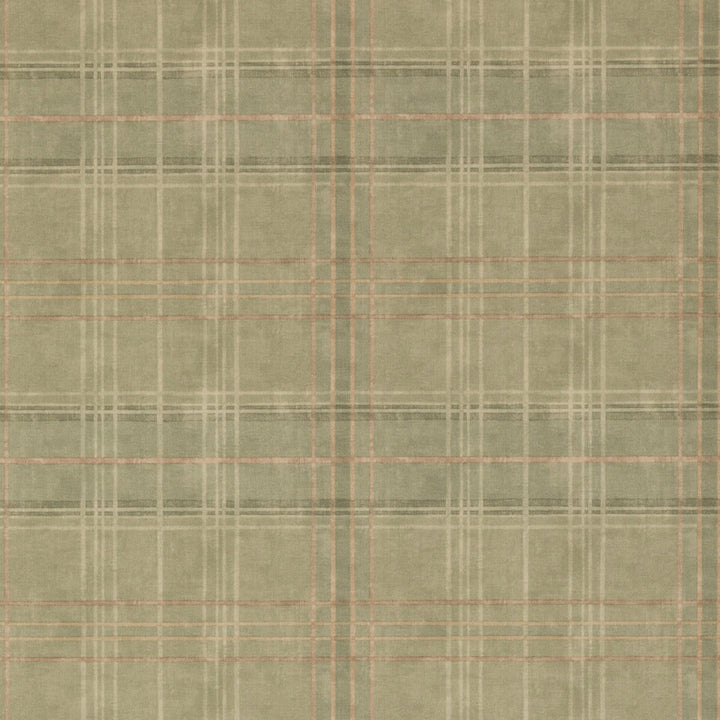 Shetland Plaid Lovat by Mulberry Wallcovering MODERN COUNTRY PAPER - 100% United Kingdom - Horizontal: 26.989 and Vertical: 12.608 26.989 - Fabric Carolina -