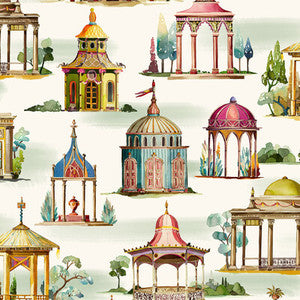 Follies Plum by Mulberry Wallcovering