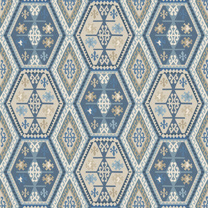 Buckland Blue by Mulberry Wallcovering
