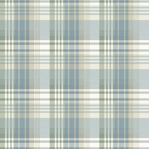 Mulberry Ancient Tartan Aqua by Mulberry Wallcovering