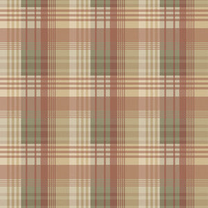 Mulberry Ancient Tartan Lovat/Red by Mulberry Wallcovering
