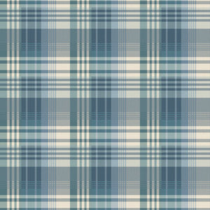 Mulberry Ancient Tartan Teal by Mulberry Wallcovering