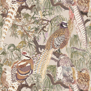 Game Birds Antique by Mulberry Wallcovering