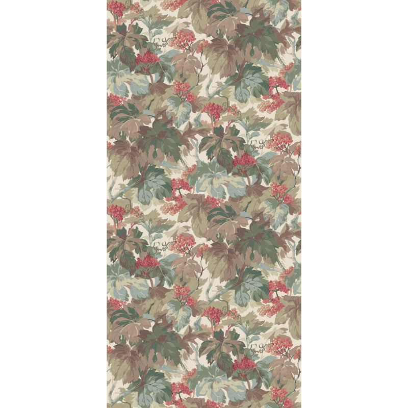 Teal/Rose By Mulberry Wallcovering