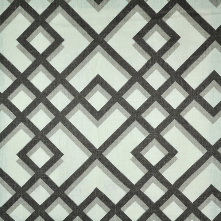 Framed # 07 Noir by Maxwell Fabric 100% LINEN CHINA </p><p>Repeat: Horizontal: H-9 and Vertical: V-9 54" - Fabric Carolina -