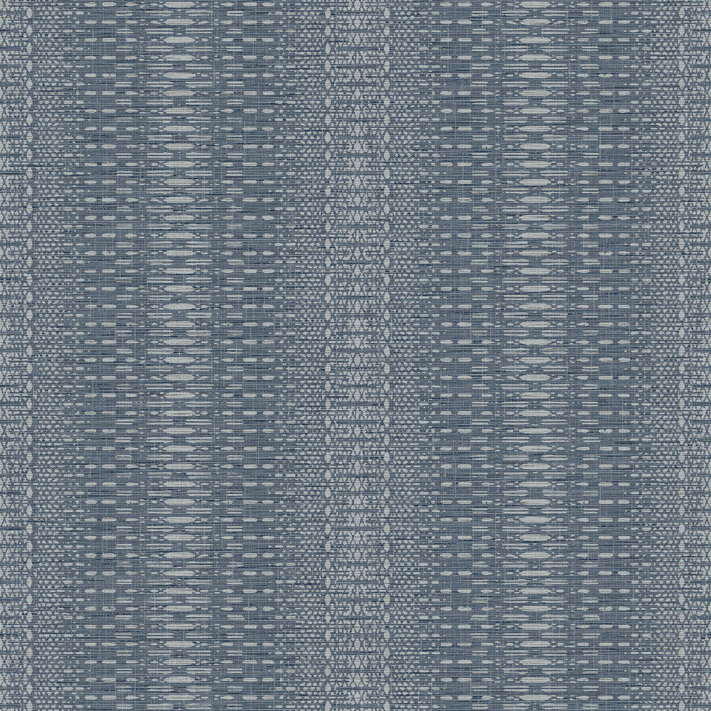 Market Stripe Navy Wallpaper by York Wallcoverings Simply Farmhouse Covers about 56.4 square feet 20.5-in by 33-ft long roll Unpasted 20.5 - Fabric Carolina -